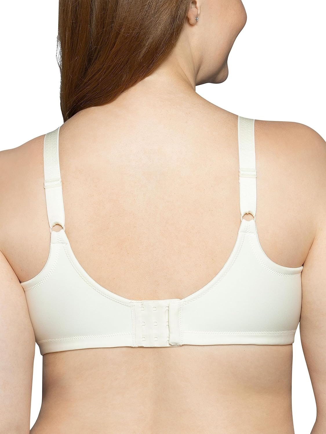 image:imageVanity Fair Womens Full Figure Beauty Back Smoothing Bra 4 Way Stretch Fabric Lightly Lined Cups up to HWirefree Ivory
