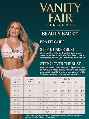 image:imageVanity Fair Womens Full Figure Beauty Back Smoothing Bra 4 Way Stretch Fabric Lightly Lined Cups up to HWirefree Navy