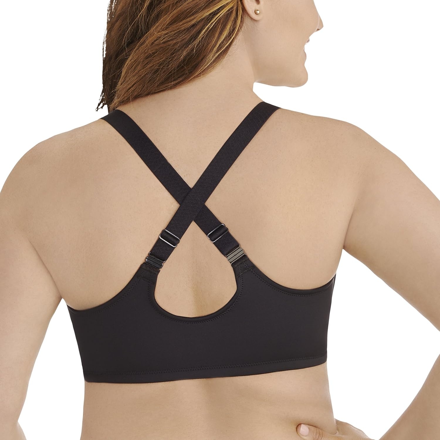 image:imageVanity Fair Womens Full Figure Front Closure Bra Beauty Back Smoothing Lightly Lined Cups up to DDDMidnight Black Charcoal Ash