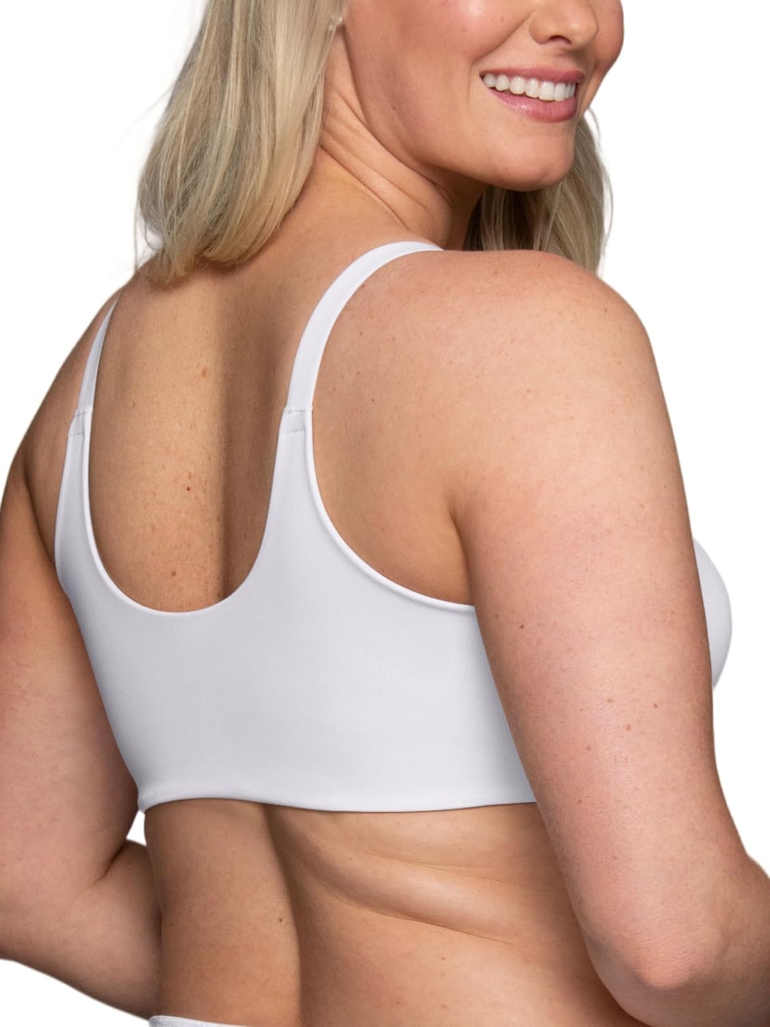 image:imageVanity Fair Womens Full Figure Front Closure Bra Beauty Back Smoothing Lightly Lined Cups up to DDDWhite