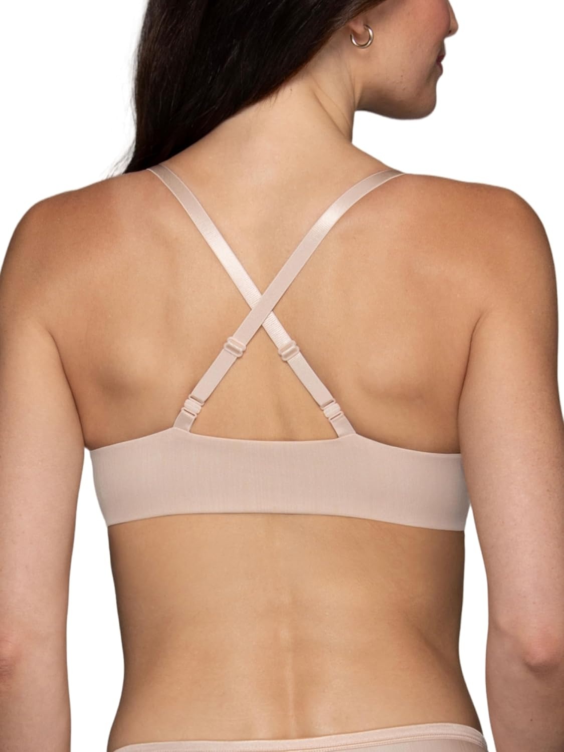 image:imageVanity Fair Womens Illumination Front Closure Bra 3Way Convertible Straps Lightly Lined Cups up to DDBeige