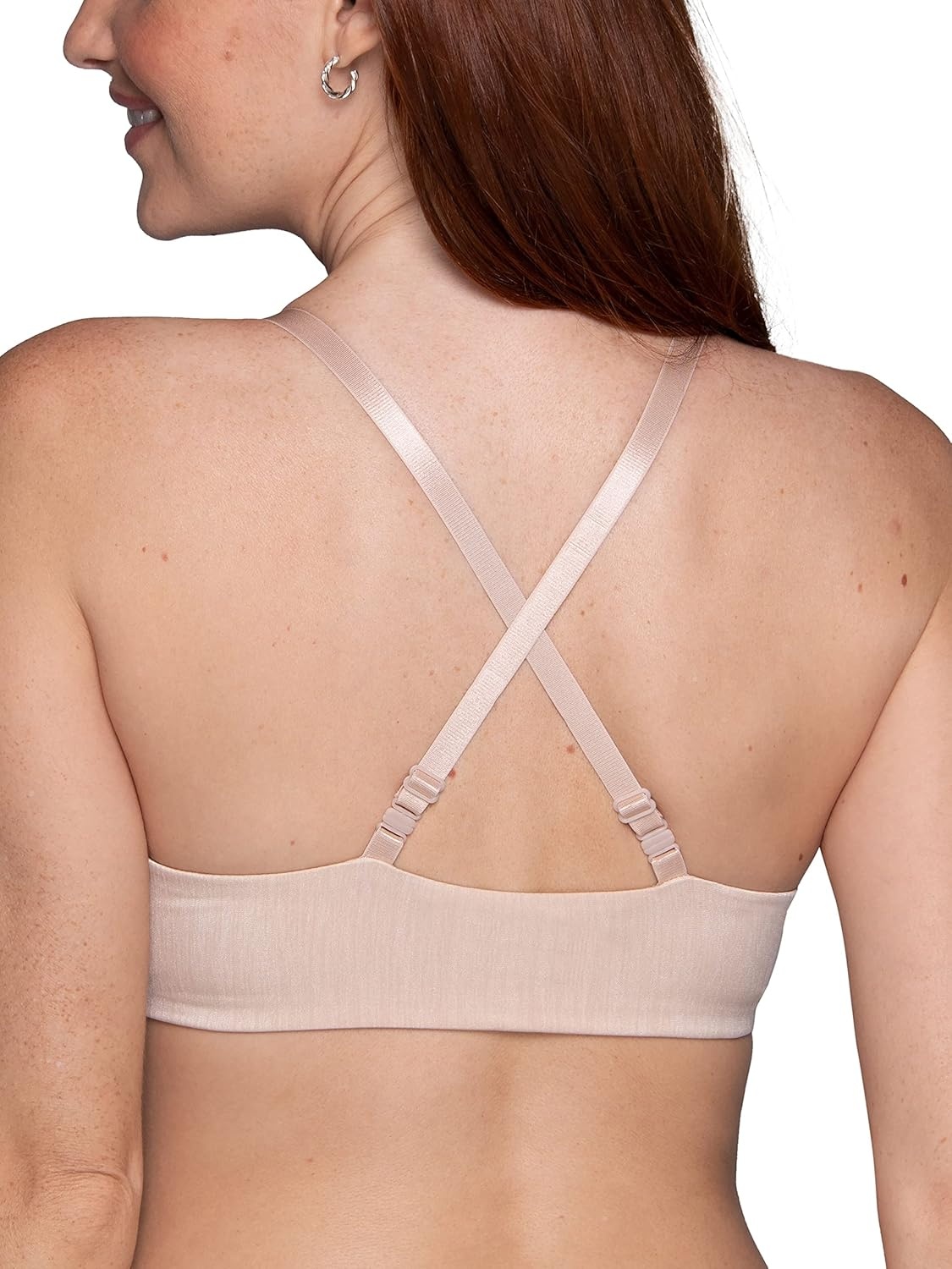 image:imageVanity Fair Womens Illumination Front Closure Bra 3Way Convertible Straps Lightly Lined Cups up to DDBeige