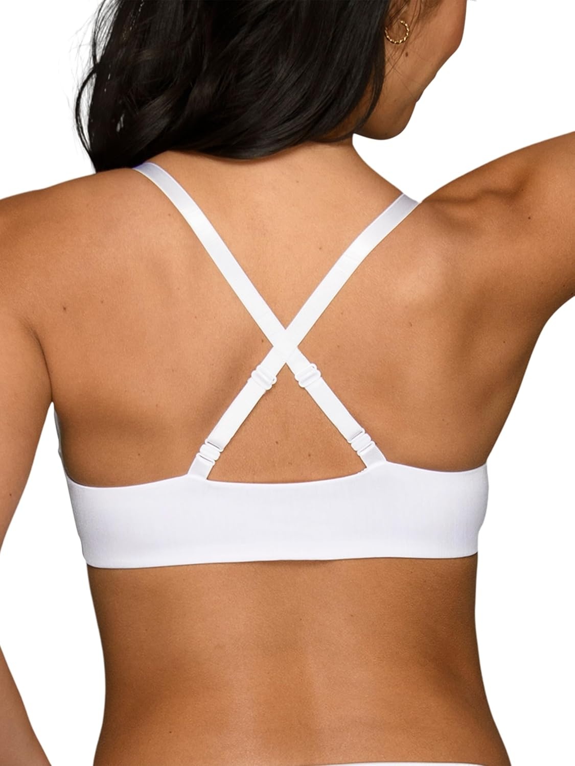 image:imageVanity Fair Womens Illumination Front Closure Bra 3Way Convertible Straps Lightly Lined Cups up to DDWhite