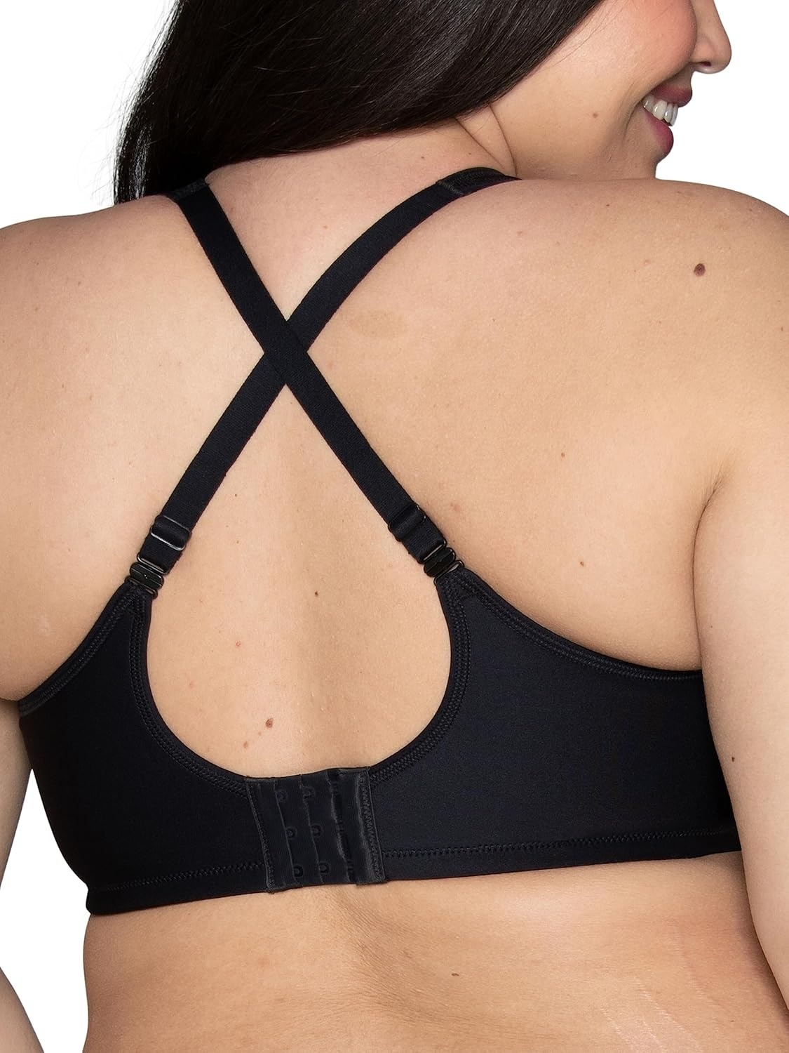 image:imageVanity Fair Womens Medium Impact Sports Bras for Women Breathable Moisture Wicking Padded Cups up to DDDUnderwire Black
