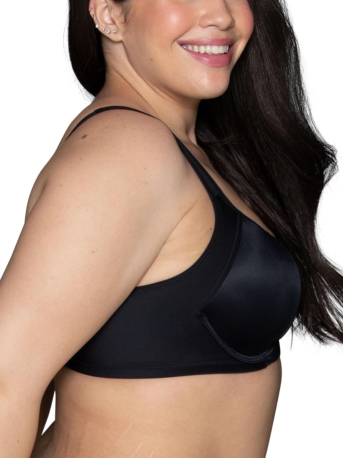 image:imageVanity Fair Womens Medium Impact Sports Bras for Women Breathable Moisture Wicking Padded Cups up to DDDUnderwire Black