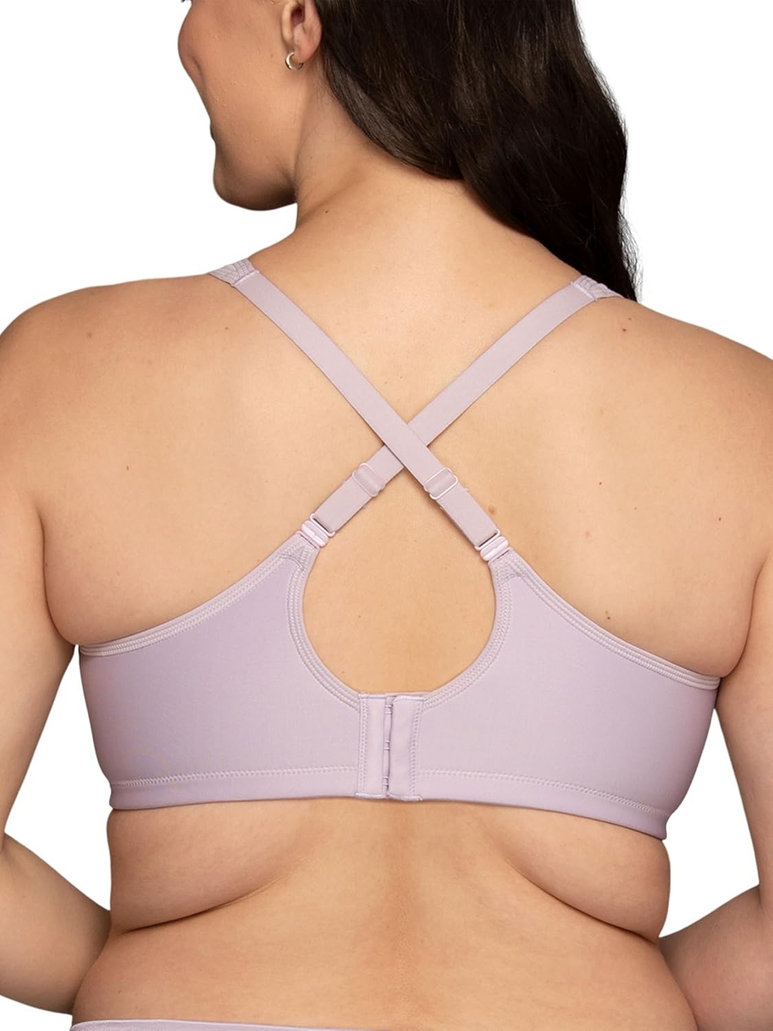 image:imageVanity Fair Womens Medium Impact Sports Bras for Women Breathable Moisture Wicking Padded Cups up to DDDWireless Soft Violet
