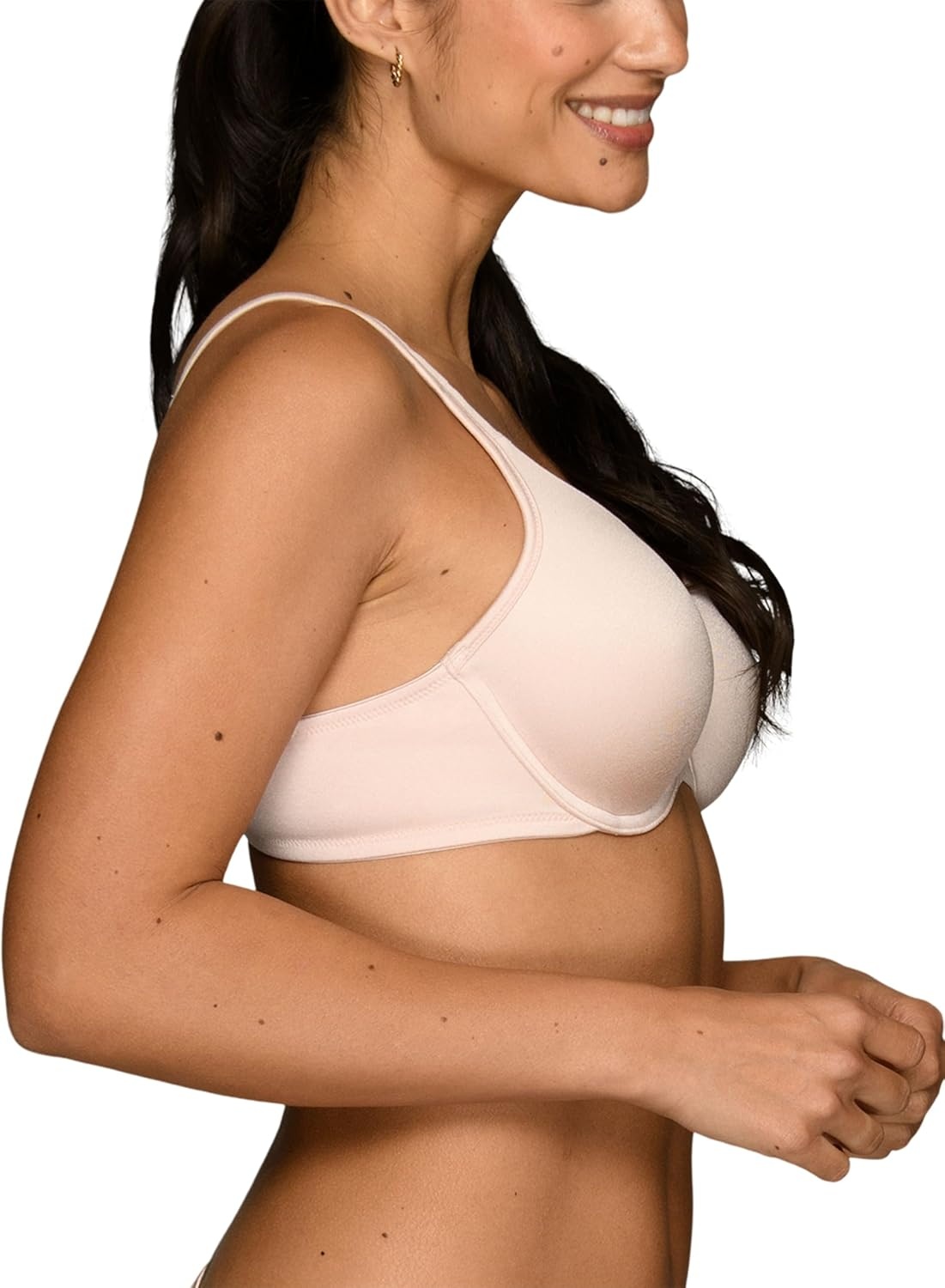 image:imageVanity Fair Womens Perfect TShirt Bra Body Shine Full Coverage Lightly Lined Cups up to DDUnderwire Quartz