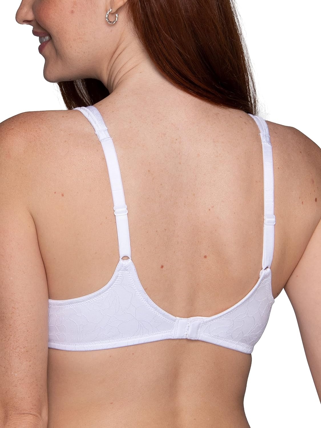 image:imageVanity Fair Womens Perfect TShirt Bra Body Shine Full Coverage Lightly Lined Cups up to DDUnderwire White Jacquard