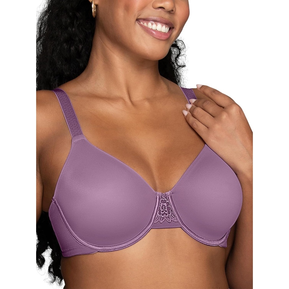 image:imageVanity Fair Womens Beauty Back Smoothing Minimizer Bra Minimizes Bust Line up to 15 Non Padded Cups up to HCharmed Violet