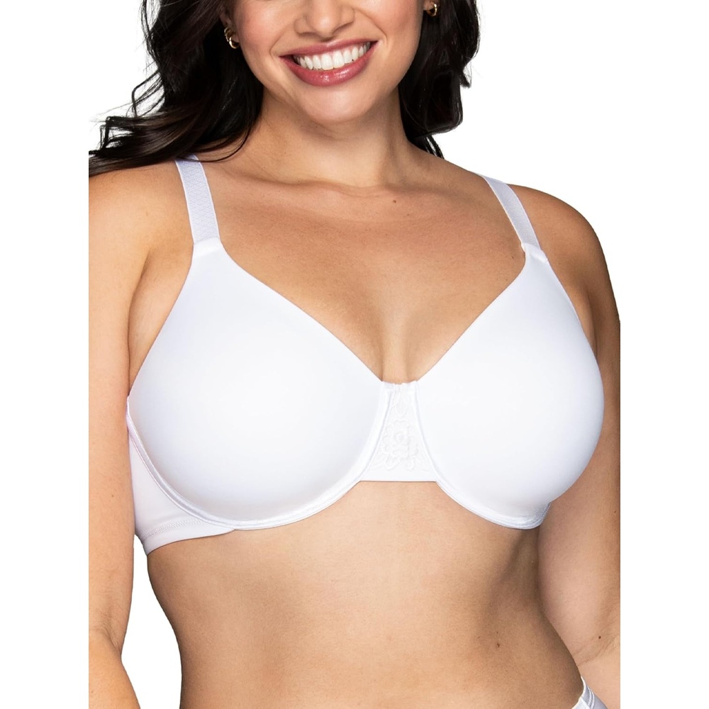 image:imageVanity Fair Womens Beauty Back Smoothing Minimizer Bra Minimizes Bust Line up to 15 Non Padded Cups up to HStar White