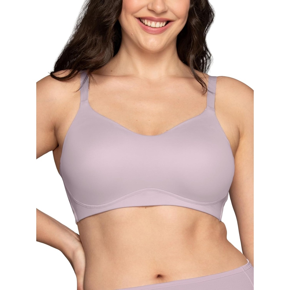 image:imageVanity Fair Womens Beauty Back Smoothing Simple Sizing Wireless Bra 4Way Stretch Fabric Sizes S3XLSoft Violet