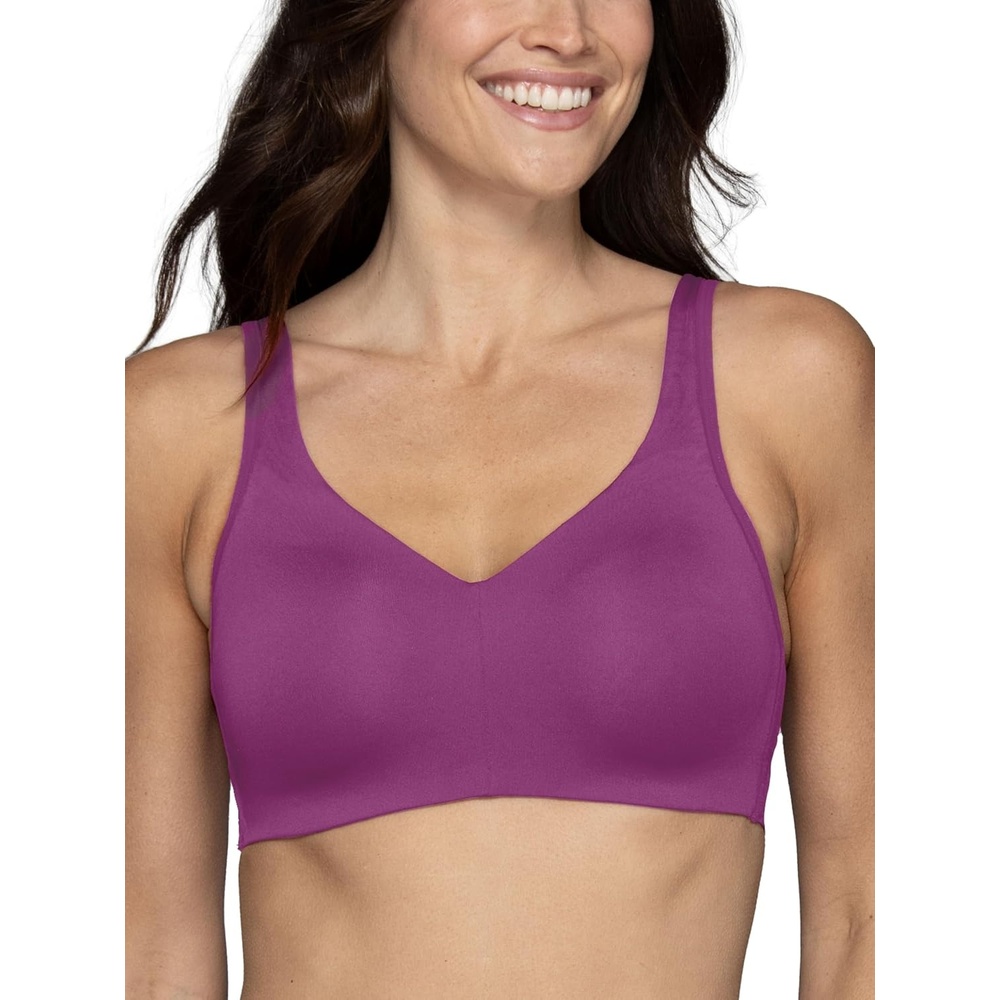 image:imageVanity Fair Womens Beauty Back Smoothing Wireless Bra Comfort and Support Simple Sizing Available S3xlBreathable Cups Fabulous Fuchsia