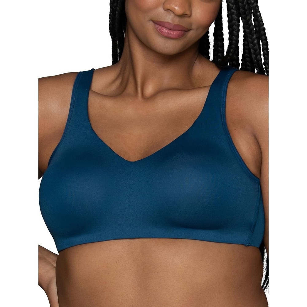 image:imageVanity Fair Womens Beauty Back Smoothing Wireless Bra Comfort and Support Simple Sizing Available S3xlEndless Blue