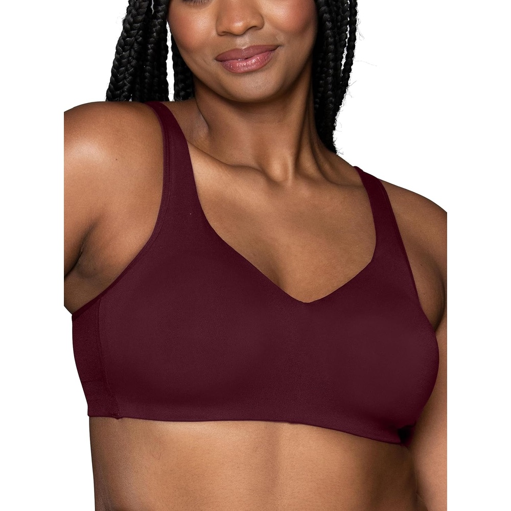 image:imageVanity Fair Womens Beauty Back Smoothing Wireless Bra Comfort and Support Simple Sizing Available S3xlFlushed Fig