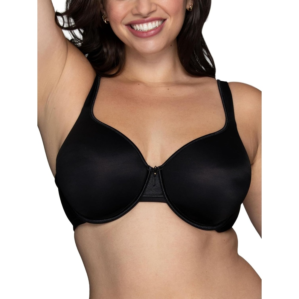 image:imageVanity Fair Womens Bra with 2Way Convertible Straps Body Caress Full Coverage Lightly Lined Cups Up to DdUnderwire Black
