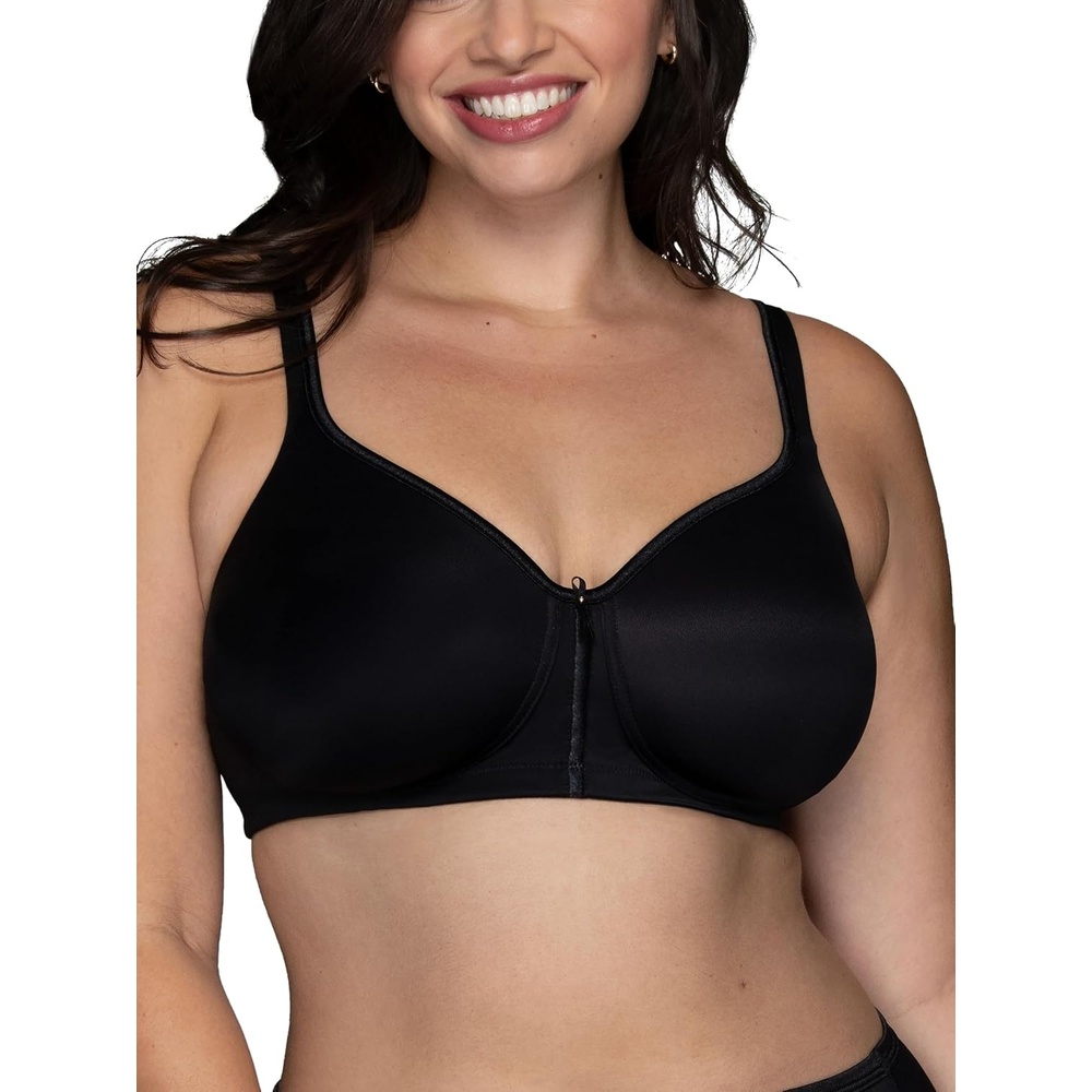 image:imageVanity Fair Womens Bra with 2Way Convertible Straps Body Caress Full Coverage Lightly Lined Cups Up to DdWirefree Black
