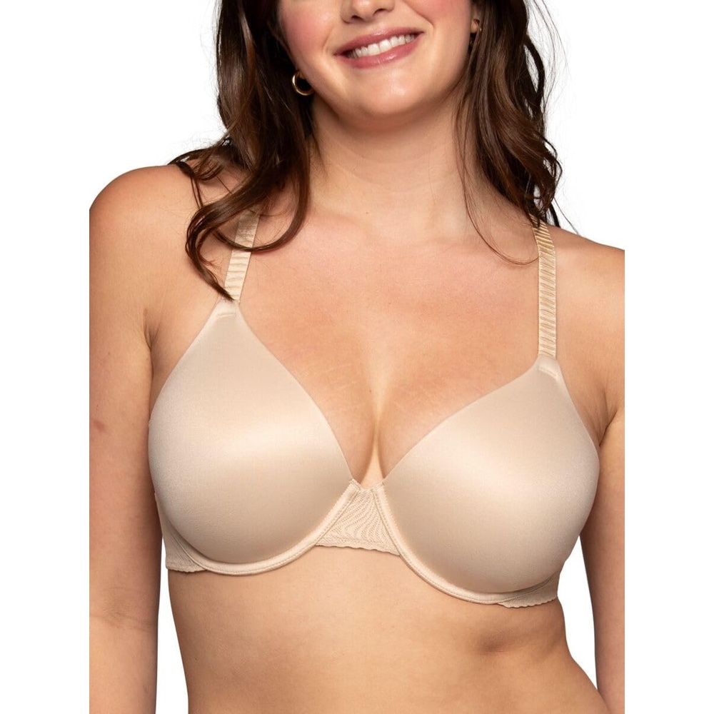 image:imageVanity Fair Womens Effortless Underwire Bra Buttery Soft Fabric amp Lightweight Memory Foam Cups up to DDDamask Neutral Lace