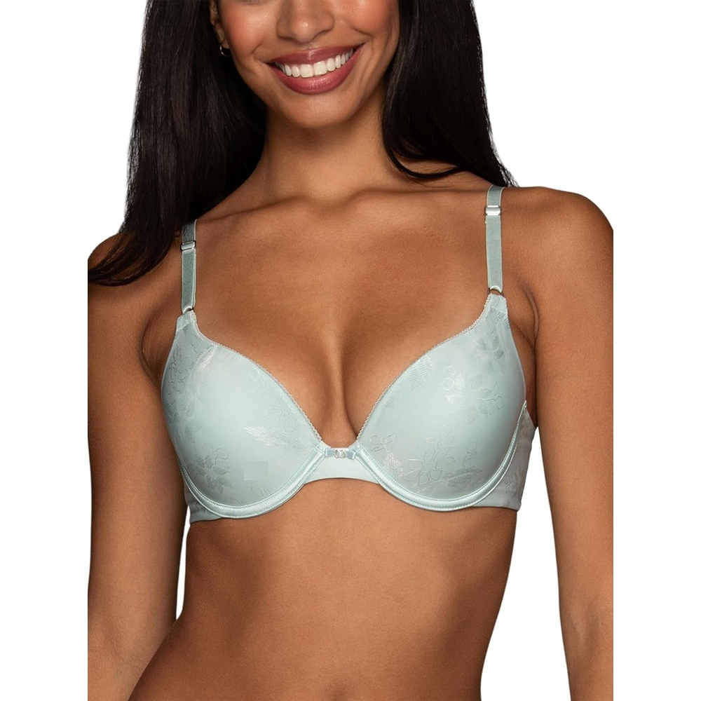 image:imageVanity Fair Womens Ego Boost Push Up Bra Adds Up to One Full Cup Size Underwire Push Up Bras for WomenSpring Opal Jacquard