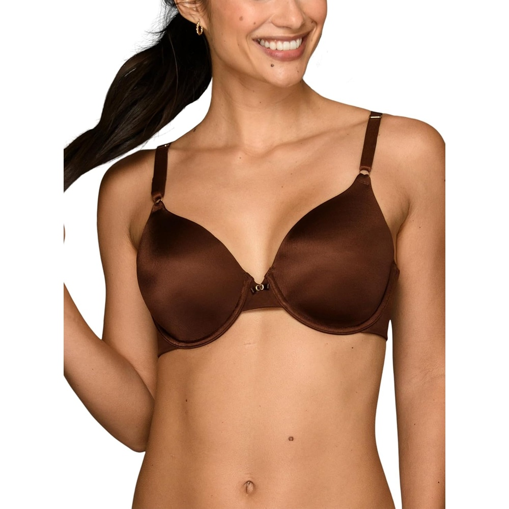 image:imageVanity Fair Womens Full Coverage Beauty Back Smoothing Bra 4Way Stretch Fabric Lightly Lined Cups up to DDUnderwire Cappuccino