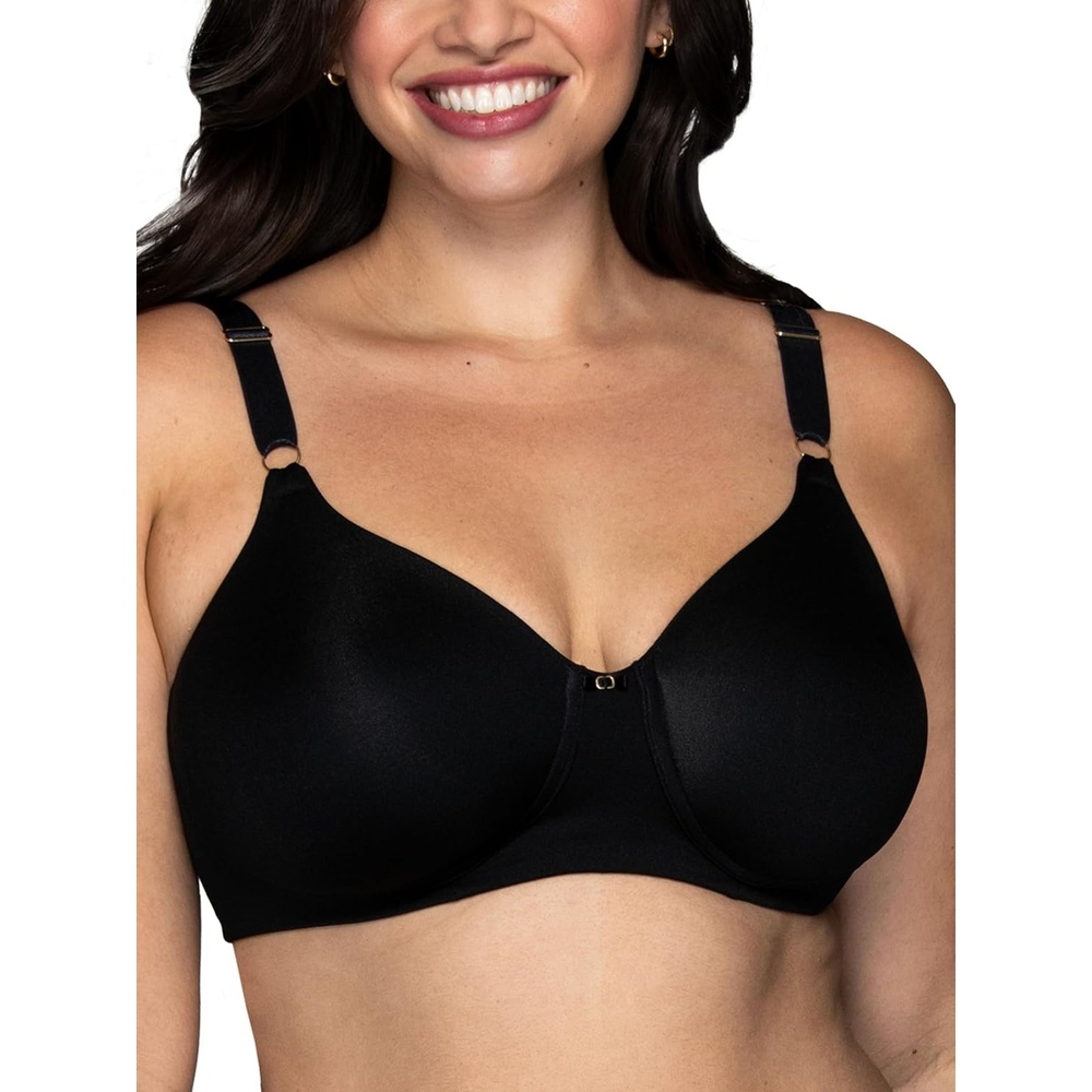 image:imageVanity Fair Womens Full Coverage Beauty Back Smoothing Bra 4Way Stretch Fabric Lightly Lined Cups up to DDWireless Black