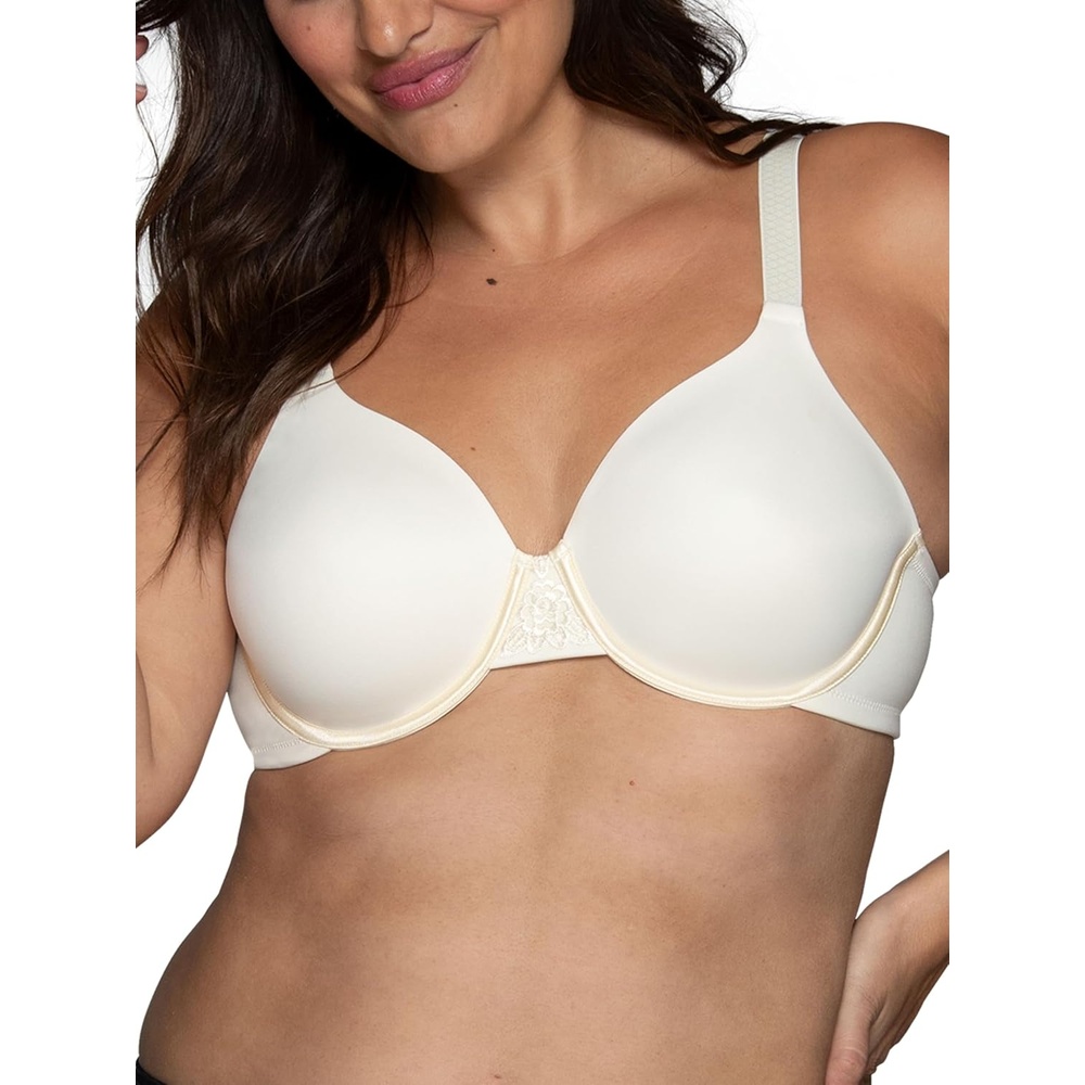 image:imageVanity Fair Womens Full Figure Beauty Back Smoothing Bra 4 Way Stretch Fabric Lightly Lined Cups up to HUnderwire Ivory