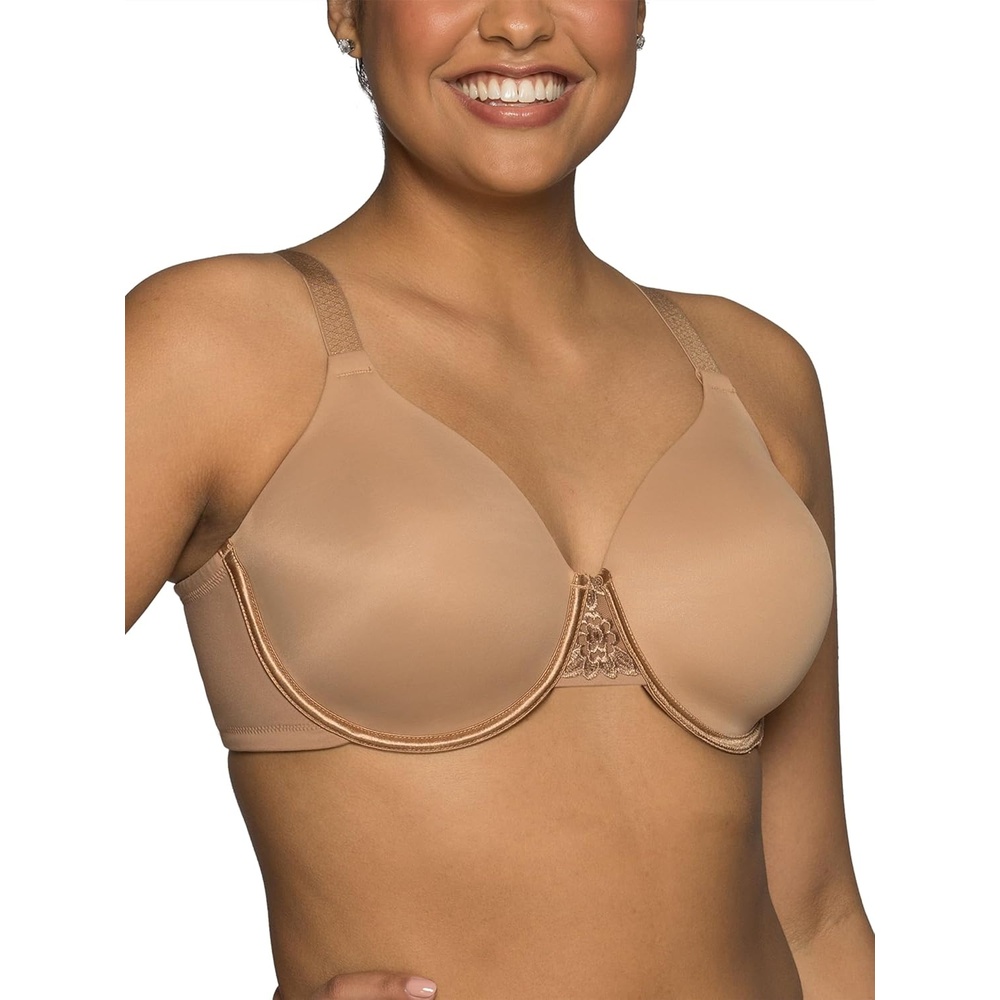 image:imageVanity Fair Womens Full Figure Beauty Back Smoothing Bra 4 Way Stretch Fabric Lightly Lined Cups up to HUnderwire Totally Tan