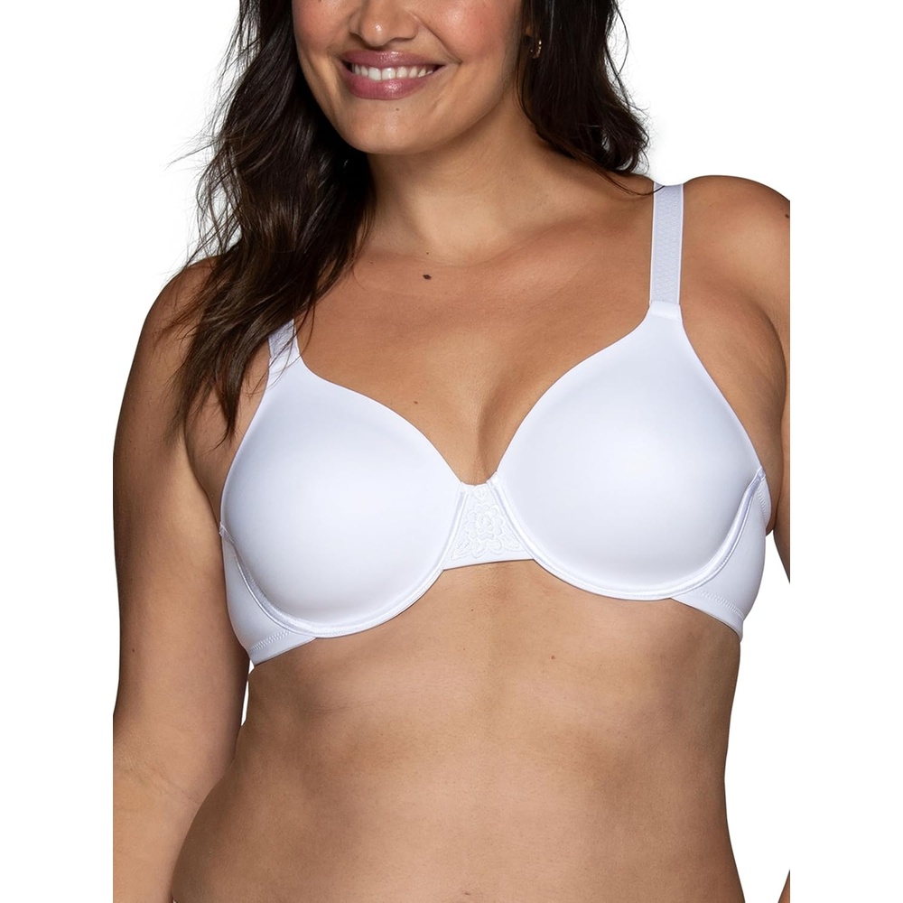 image:imageVanity Fair Womens Full Figure Beauty Back Smoothing Bra 4 Way Stretch Fabric Lightly Lined Cups up to HUnderwire White
