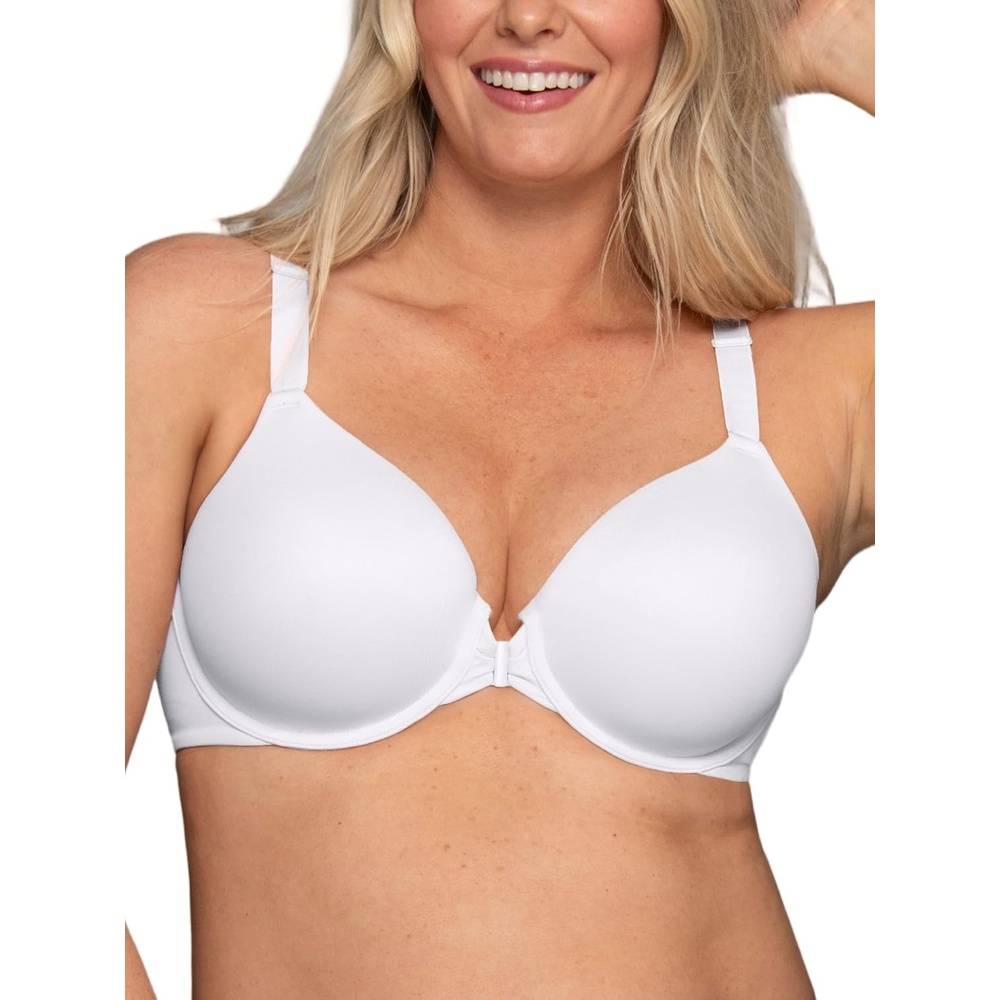 image:imageVanity Fair Womens Full Figure Front Closure Bra Beauty Back Smoothing Lightly Lined Cups up to DDDWhite