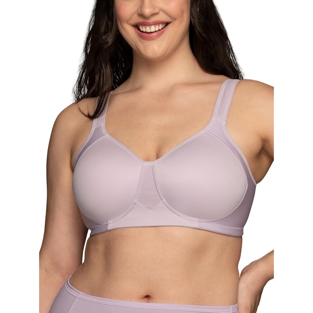 image:imageVanity Fair Womens Medium Impact Sports Bras for Women Breathable Moisture Wicking Padded Cups up to DDDWireless Soft Violet