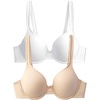 Underwire - 2 Pack - Beige/White