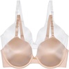 Underwire - 2 Pack - Beige/White