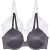 Underwire - 2 Pack - White/Steele