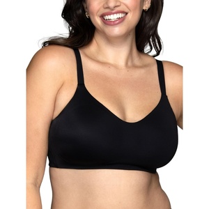 image:imageVanity Fair Womens Beauty Back Smoothing Simple Sizing Wireless Bra 4Way Stretch Fabric Sizes S3XLMidnight Black