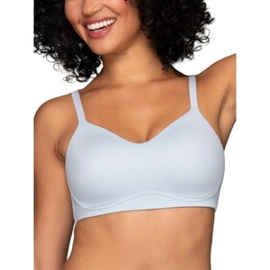 image:imageVanity Fair Womens Beauty Back Smoothing Simple Sizing Wireless Bra 4Way Stretch Fabric Sizes S3XLShirting Blue