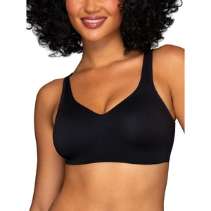 image:imageVanity Fair Womens Beauty Back Smoothing Wireless Bra Comfort and Support Simple Sizing Available S3xlMidnight Black