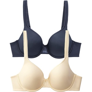 image:imageVanity Fair Womens Bra with 2Way Convertible Straps Body Caress Full Coverage Lightly Lined Cups Up to DdUnderwire  2 Pack  IvoryBlack