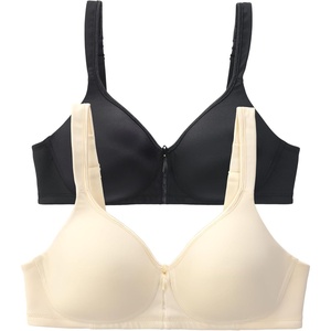 image:imageVanity Fair Womens Bra with 2Way Convertible Straps Body Caress Full Coverage Lightly Lined Cups Up to DdWirefree  2 Pack  BlackIvory