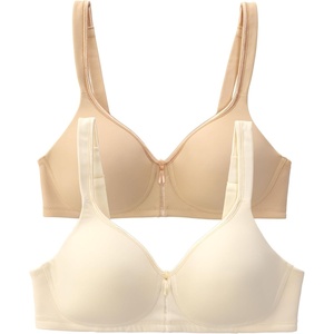 image:imageVanity Fair Womens Bra with 2Way Convertible Straps Body Caress Full Coverage Lightly Lined Cups Up to DdWirefree  2 Pack  IvoryBeige