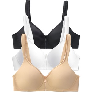 image:imageVanity Fair Womens Bra with 2Way Convertible Straps Body Caress Full Coverage Lightly Lined Cups Up to DdWirefree  3 Pack  BeigeBlackWhite