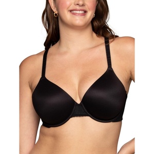 image:imageVanity Fair Womens Effortless Underwire Bra Buttery Soft Fabric amp Lightweight Memory Foam Cups up to DDMidnight Black Lace