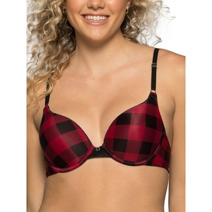 image:imageVanity Fair Womens Ego Boost Push Up Bra Adds Up to One Full Cup Size Underwire Push Up Bras for WomenCozy Check Print