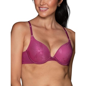 image:imageVanity Fair Womens Ego Boost Push Up Bra Adds Up to One Full Cup Size Underwire Push Up Bras for WomenWild Berry Jacquard