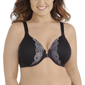 image:imageVanity Fair Womens Full Figure Front Closure Bra Beauty Back Smoothing Lightly Lined Cups up to DDDMidnight Black Charcoal Ash
