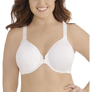 image:imageVanity Fair Womens Full Figure Front Closure Bra Beauty Back Smoothing Lightly Lined Cups up to DDDStar White