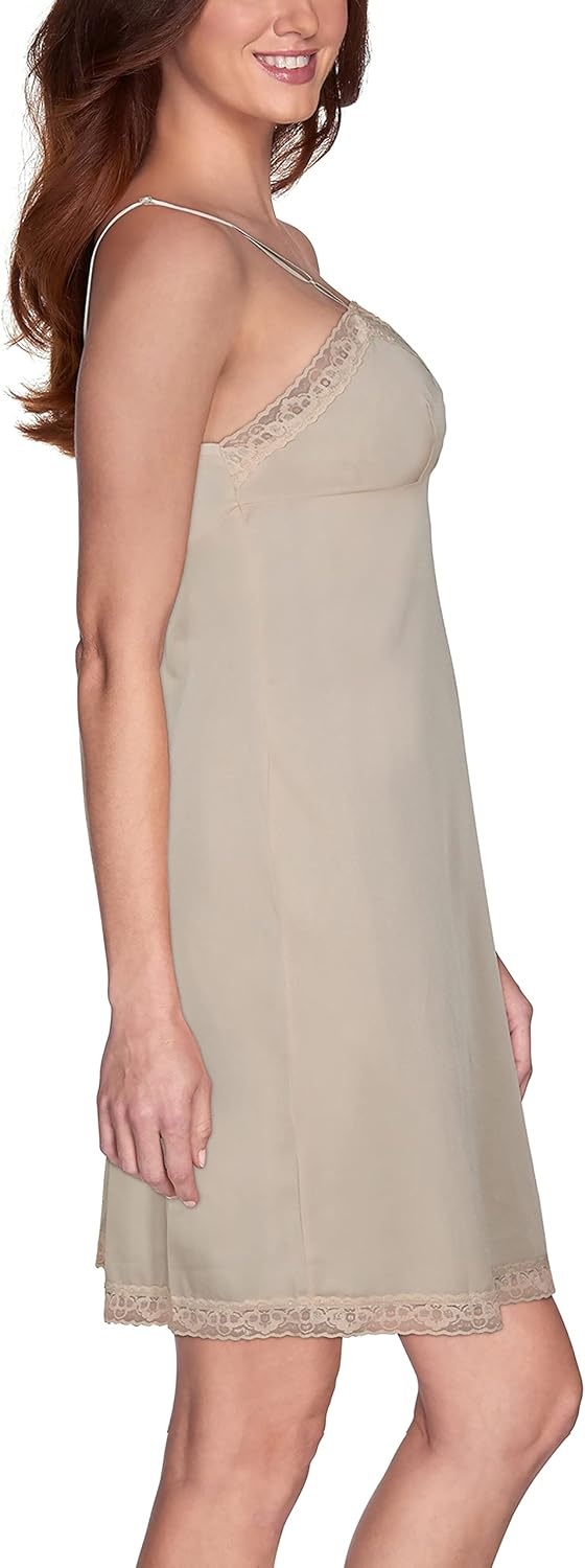 image:imageVanity Fair Womens AntiStatic Nylon Full Slips for Under Dresses S5XLLace 22 Neutral