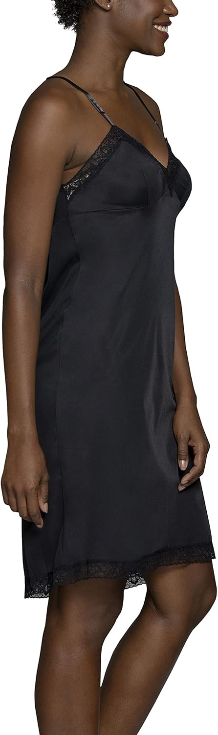 image:imageVanity Fair Womens AntiStatic Nylon Full Slips for Under Dresses S5XLLace 24 Black