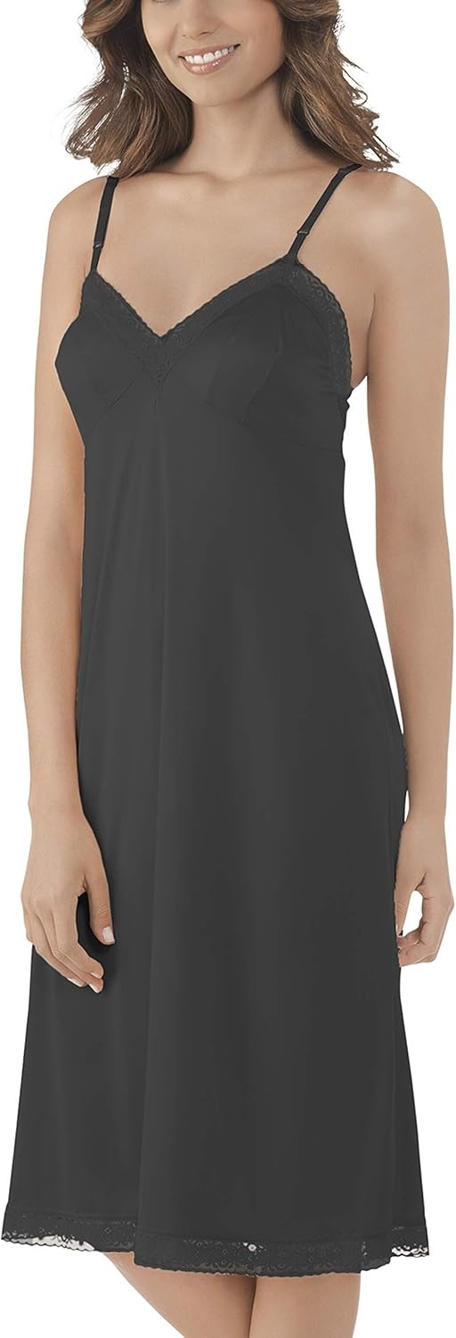 image:imageVanity Fair Womens AntiStatic Nylon Full Slips for Under Dresses S5XLLace 26 Black