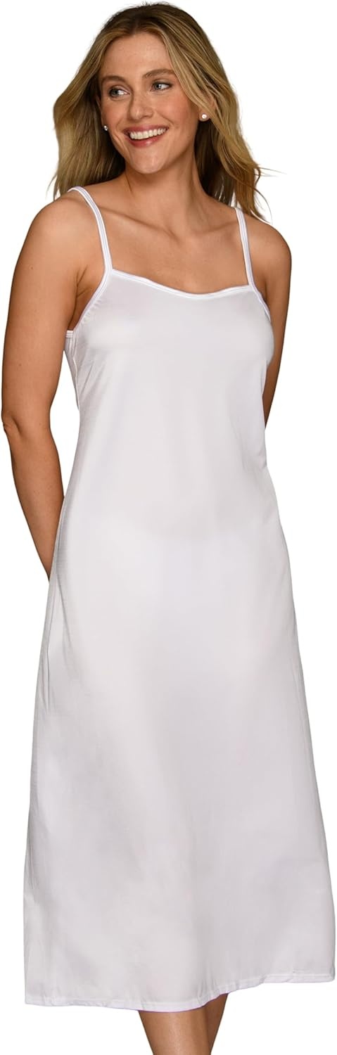 image:imageVanity Fair Womens AntiStatic Nylon Full Slips for Under Dresses S5XLReversible 32 White