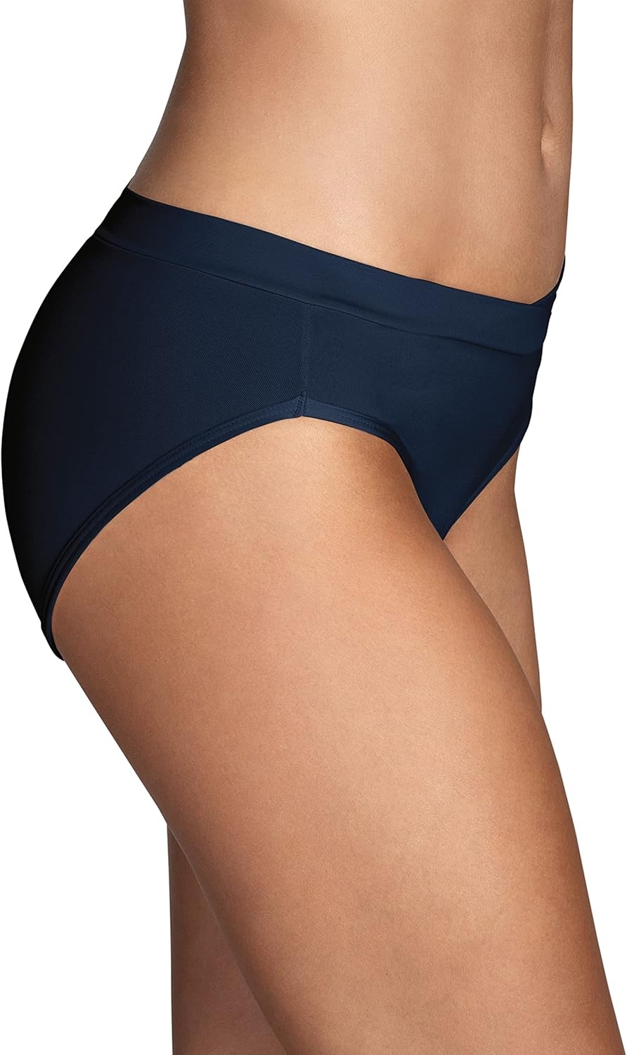 image:imageVanity Fair Womens Beyond Comfort Bikini PantiesSilky Stretch 3 Pack SangriaNeutralNavy
