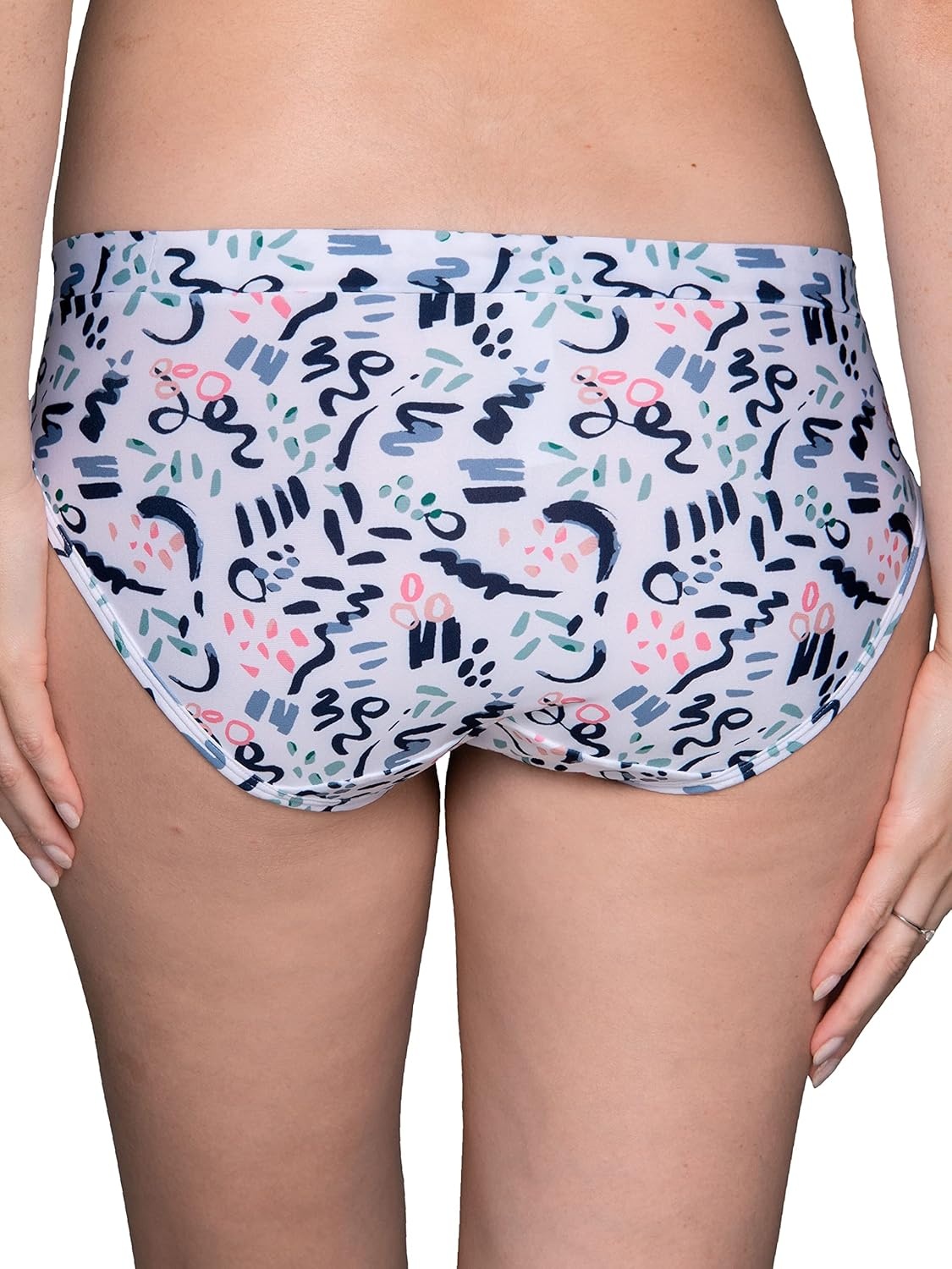 image:imageVanity Fair Womens Beyond Comfort Bikini PantiesSilky Stretch Love Story Print